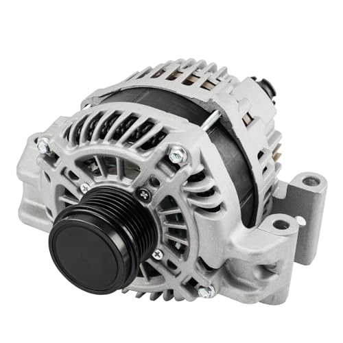 Detroit Axle - 2.4L Alternator for Chrysler 200 Jeep Cherokee Compass Renegade Fiat 500X Ram ProMaster City [160A, 12V, Clockwise Rotation] Alternator with 6-Groove Decoupler Pulley Replacement