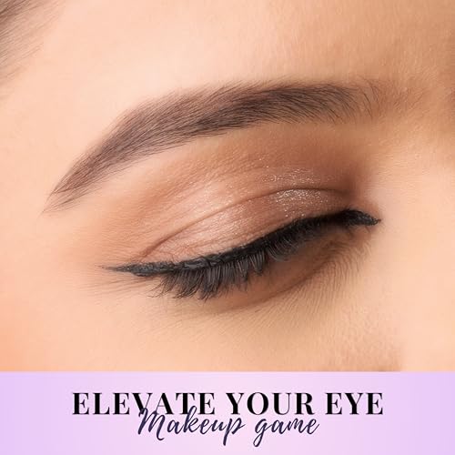 Image of TEE ESS Waterproof Liquid Eyeliner, Long-Lasting Smudge-Proof Formula with Fine Precision Tip, Quick-Drying Intense Finish for Winged, Bold & Everyday Eye Makeup (Black)