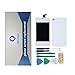 FixCracked LCD Screen and Digitizer Assembly for iPhone 4 with GSM Rear Panel Replacement,Home Button Cover (AT&T GSM Model A1332)-White