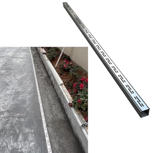 Sistema de drenaje ChannelRill de acero inoxidable con rejilla para calzadas, mini desagüe de suelo, ideal para baño, cocina y soluciones de drenaje al aire libre