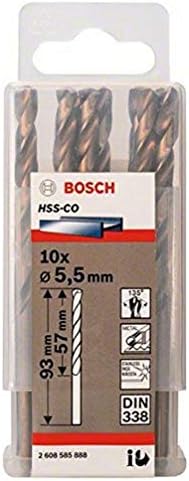 Bosch 2608585846 Professional HSS-Co Metal Drill Bit (stainless steel, 4 x 43 x 75 mm, accessory drill driver) , Gold