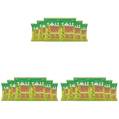 Image of Taali Jowar & Protein Puffs | 60 gm (Pack of 18) | Pudina Punch | Healthy Roasted Tasty Snacks, Ready to eat | 100% Veg., Gluten free products,No Cholesterol, No Trans-Fat
