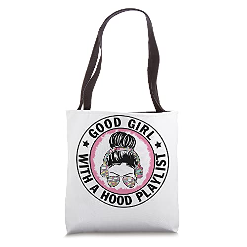 Bolso Tote RYLx Good Girl With A Hood Playlist 90s miniatura 1