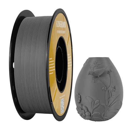 Image of Kingroon Matte PLA Filament 1.75mm 3D Printer Filament Matte Filament 1kg Dimensional Accuracy + /- 0.02 mm (Matte Gray)