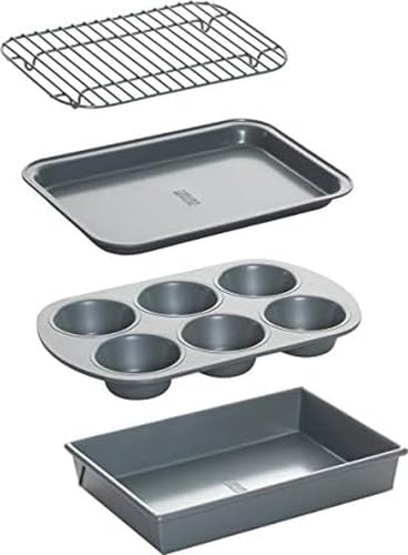 Chicago Metallic Professional 4-Piece Non-Stick Toaster Oven Set