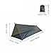 NIZUUONE Camping Tent, Ligthweight 40D Yarn 210D Oxford Cloth Breathable Tent for Summer Outdoor Adventures (Black)