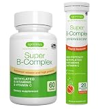 Super B-Complex & Effervescent Bundle, 60 Sustained-Release Tablets & 20 Orange Flavor Effervescent