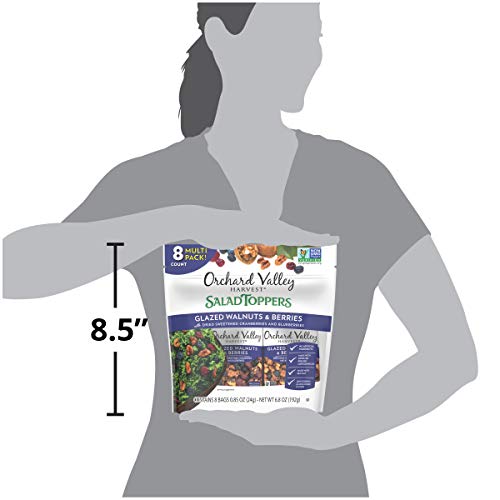 Orchard Valley Harvest Glazed Walnuts And Berries Salad Toppers, 0.85 Ounce Bags (Pack Of 32), Non-Gmo, No Artificial Ingredients #TOP5