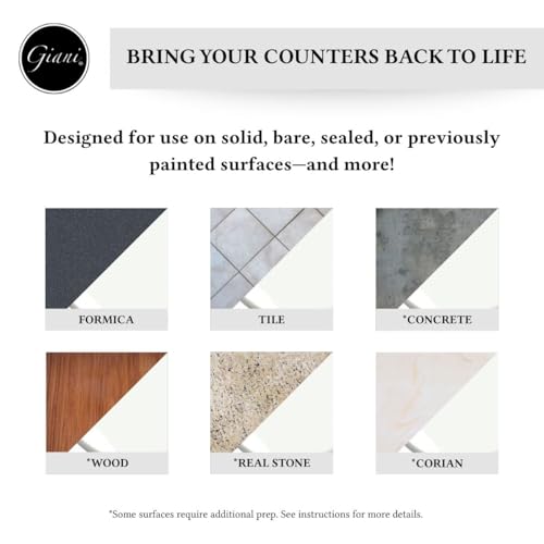 Image of Giani Easy Epoxy Quartz Countertop Paint Kit (White Glass)