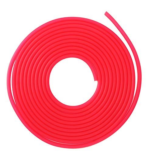 Glomora 5m Aquarium Air Pump Oxygen Pump Tube, Soft Silicone Acuarios Oxygen Hose for Fish Tank for Large Aquarium Oxygen Generator & Air Stone (Red)