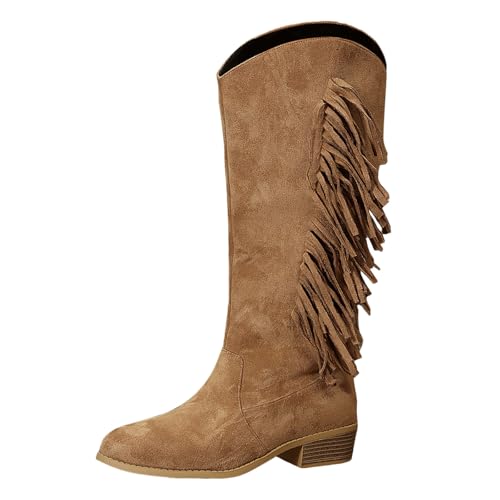 Botas Mujer Altas Planas-Botas Marrones de Ante Camperas Lisas Planas Invierno Caña Ancha Negras Fiesta