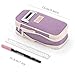 EASTHILL Big Capacity Pencil Case Large Pencil Pouch Stationery Pen Bag for Teen Girls-Purple