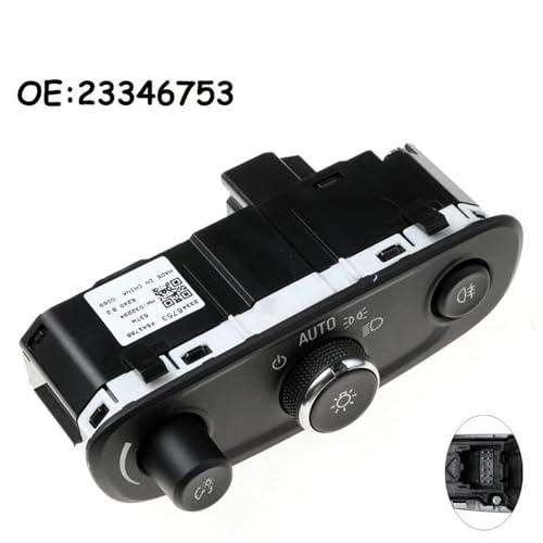 Interruptor de control de faros y antiniebla 23346753 con selector de tacto preciso 2