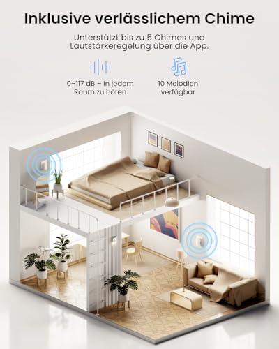 Reolink Video-Türklingel Sicherheits-Bundle: 5MP WLAN Video Doorbell mit Chime & 180° Weitwinkel + Home Hub Mini, Lokaler Speicher, Dual-Band WLAN, Verschlüsselt – Bild 6