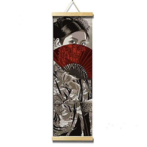Tableau japonais Crewell : toile murale de decoration moderne pour salon et chambre