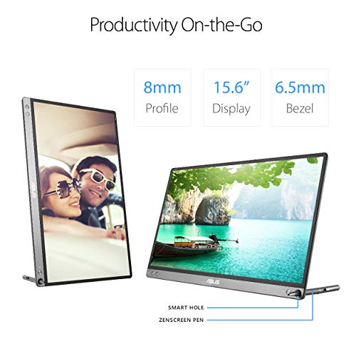 Image of ASUS Zenscreen Go MB16AP 15.6 inch Full HD IPS USB Type-C Portable Eye Care Monitor