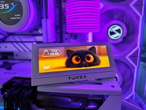 Turzx Akıllı İkinci Ekran, 8.8 İnç LCD Monitör, 1920x480 Çözünürlük, Beyaz, Sistem İzleme, Dokunmatik Ekran (Siyah, 42.") - Görsel 3