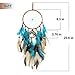 TEESHLY Dream Catchers with Tree of Life and Teal Feather Indian Handmade Dreamcatchers for Boho Wall Hanging Decoration, Ornament Festival Gift (Green Tree of Life)