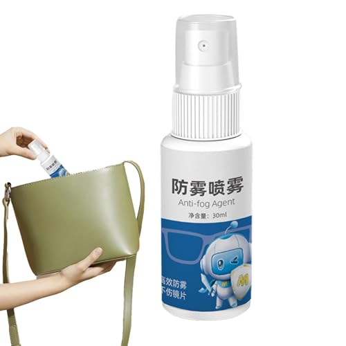 Spray antivaho, Defensor de Niebla - Spray Resistente a la Niebla,Resistente a la Niebla y prevención, solución limpiadora en Aerosol para Gafas de 30ml con fórmula para Gafas de natación, snork