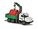 Majorette 212057500Q01 City Mercedes Zetros Container Coche de Juguete con Rueda Libre, Piezas de Apertura Camión de Metal Accesorios 7,5 cm a Partir de 3 años Verde Blanco