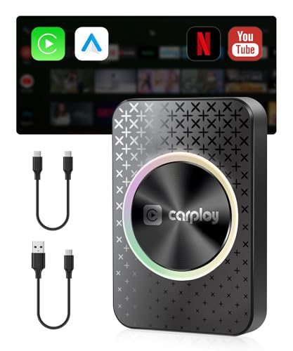 XGU 2026 CarPlay Wireless Adapter, Android Auto AI Box, Turn