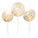 36 Inch Jumbo Confetti Balloons, Giant Latex Balloon with Gold Confetti (Premium Helium Quality) Pkg/6 Latex Glitter Balloons for Party/ Birthdays /Wedding/Festivals Christmas and Event Decorations