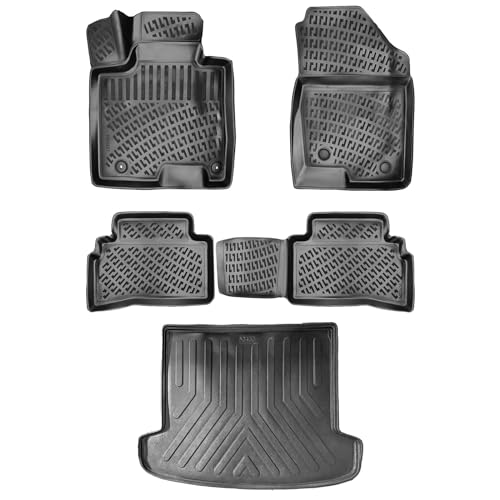 Tapis de sol Hyundai Tucson IV en TPE à bord extra haut par Fussmattenprofi