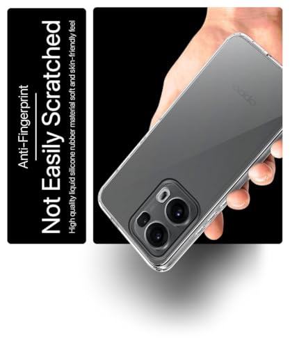 Image of WOW IMAGINE Transparent Back Cover Case for Oppo Reno 13 Pro 5G | Raised Bumps for Full Device & Camera Protection Shockproof TPU Silicone Back Case Mobile Cover - Transparent