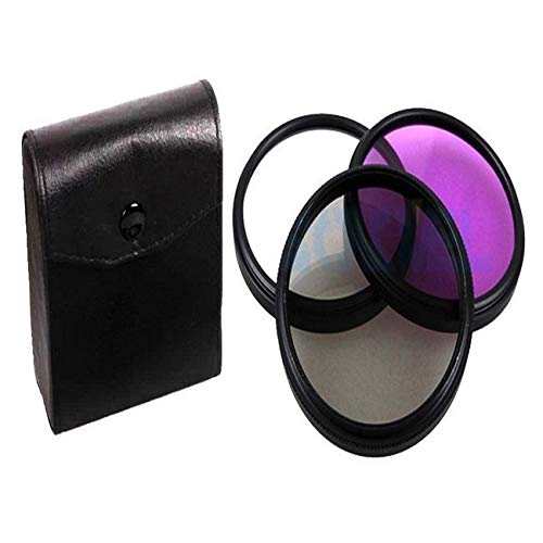 KIT Filtro UV CPL FLD e case para lente com rosca de 77mm
