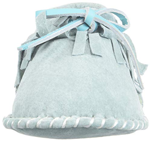 Mocassim infantil com franjas da Lamo, Turquoise, Medium Infant