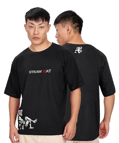 Image of SHODOX Bio-Washed Anti Bacterial 100% Pure Cotton Men's Oversized Aesthetic Premium Printed T-Shirt | Cozy Soft, Less Wrinkles Loose Fit, Drop Shoulder, Korean Baggy Style Tees for Mens