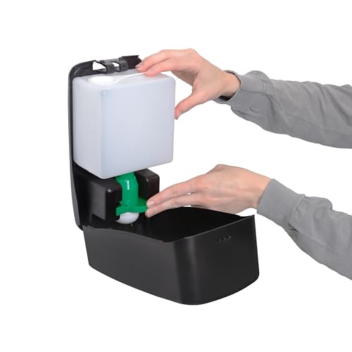 San Jamar Timeless Manual Foam Soap Dispenser, Black, Universal Bulk Soap Compatible, Wall Mount, with Viewing Window by San Jamar - Image 3
