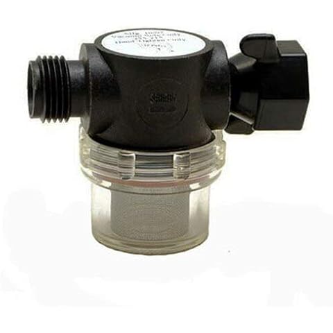 Shurflo Strainer Threaded 1/2" - Wing Nut Fastening Cover