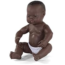 Miniland-Recien-Nacido-Africano-Nino-40cm-Muneco-Color-Real-31003