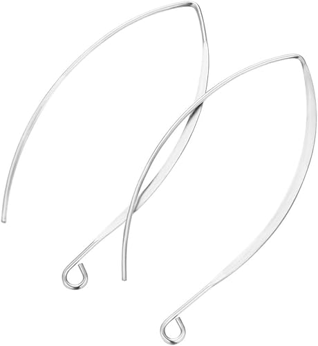 Miniatura 9 de Adabele SEF206 - 400 ganchos de acero inoxidable quirúrgico de grado 316 hipoalergénico de 0.028 in, calibre 21, 0.028 pulgadas, para aretes y