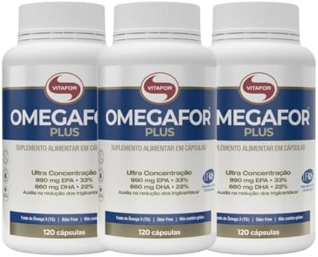 Combo 3 Omegafor Plus Vitafor 990mg Epa 660mg Dha 120 Cps