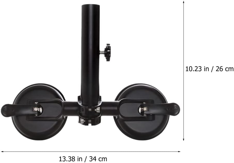 GANAZONO Magnetic Car Mount Car Flag Pole Mount Suction Cup Metal Flagpole Base Flagpole Holder Display Flag Display Flag for Vehicle Auto Flagpole Bracket Flag Pole Holder