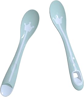2 Peças Colheres Infantis Colher De Bebê Colher De Plástico Colher De Plástico Colheres Para Crianças Colheres De Purê Para Bebês Colher De Purê De Bebê Colher Serrilhada Colheres