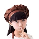 キッズシェフ 帽子 キッチンベーキングハット かわいい女の子 男の子 キッチンワーク 帽子 無地 ポリエステル 塗装帽子