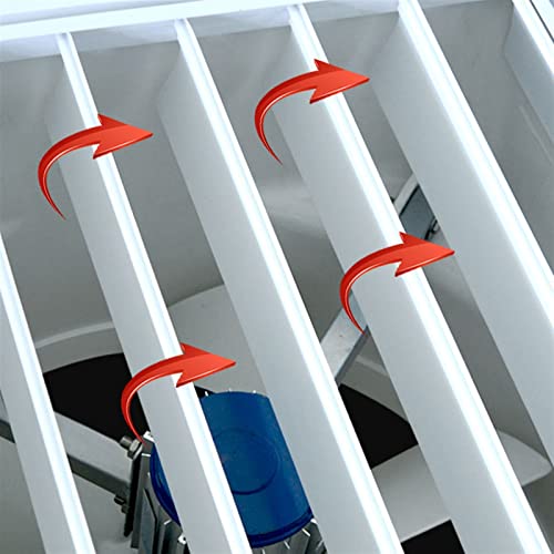 Ventilador potente industrial y extractor de aire para pared, con persiana automática, para ventilación en ático, cobertizo o garaje, extractor para baño potente miniatura 4