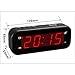 2 in 1 Alarm Clock, Indoor Thermometer, Digital Clock,Turn it Over, Temperature Display, 12/24Hr, °C / °F, Adjustable Brightness, Snooze, Battery Operated, Travel Clock, Alarm Clock for Bedroom