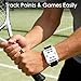 Vemix Tennis & Padel Wrist Scorekeeper – Mechanical Dial Score Counter with Adjustable Elastic Strap, Lightweight Portable Match Score Tracker (White)