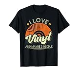 Tolles Vinyl-Musik-Platten-Liebhaber-Design für Plattenspieler DJ, Plattengeschäft-Besitzer und Plattensammler, die klassische Lieder der 60er-, 70er-, 90er-, 80er-Jahre mit einem Plattenspieler, einem Phonograph oder einem deutschen Grammophon hören.