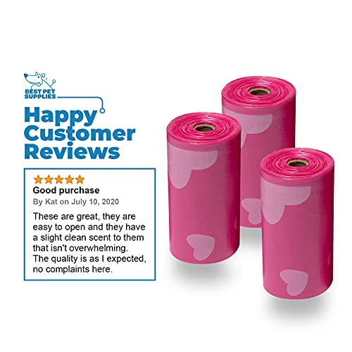 Best Pet Supplies Dog Poop Bags for Waste Refuse Cleanup, Doggy Roll Replacements for Outdoor Puppy Walking and Travel… - Image 2