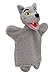 Marionnette à Main Loup Louve Le Petit Chaperon Rouge 30 cm Jouet en Peluche Animaux en Peluche pour Garçons Filles Jouet Interactif pour Le Théâtre et Les Jeux de Rôles