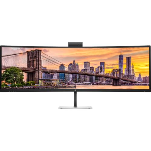 Image of HP Series 5 Pro 549pm 49 inch DQHD (5120 x 1440) 165Hz Curved Ultrawide Video Conferencing LED Backlight Monitor, Mount Compatible, Webcam, Speakers, USB Hub