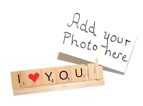 Hiding Place Boutique, Handmade I Love You Frame, We Adore Photo Picture Holder Grammy Grandpa Grandma Nana Wife Husband Daughter Aunt Boyfriend