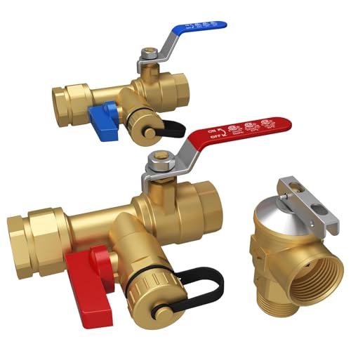MIZUDO 3/4''NPT Tankless Water Heater Service Valve Kit, IPS Isolator