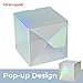 UnicoPak 4x4x4 Iridescent Gift Boxes 30 Pcs, Glossy Gift Boxes Candy Treat Boxes Favor Boxes, Small Gift Boxes for Birthday Party Favors Wedding Holiday Christmas