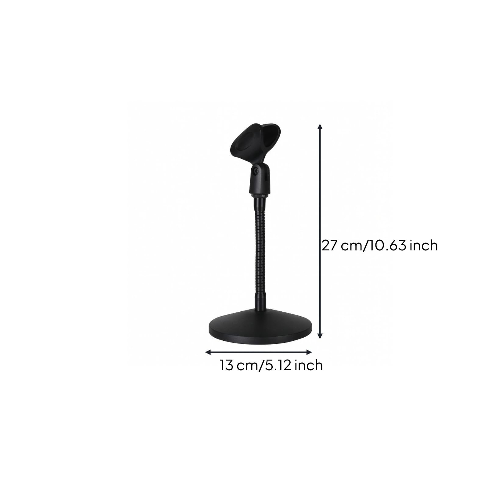 Soporte Micrófono para Mesa Universal | Base Redonda Estable, Resistente, Soporte Micrófono con Cuello Cisne, para Reuniones Virtuales,